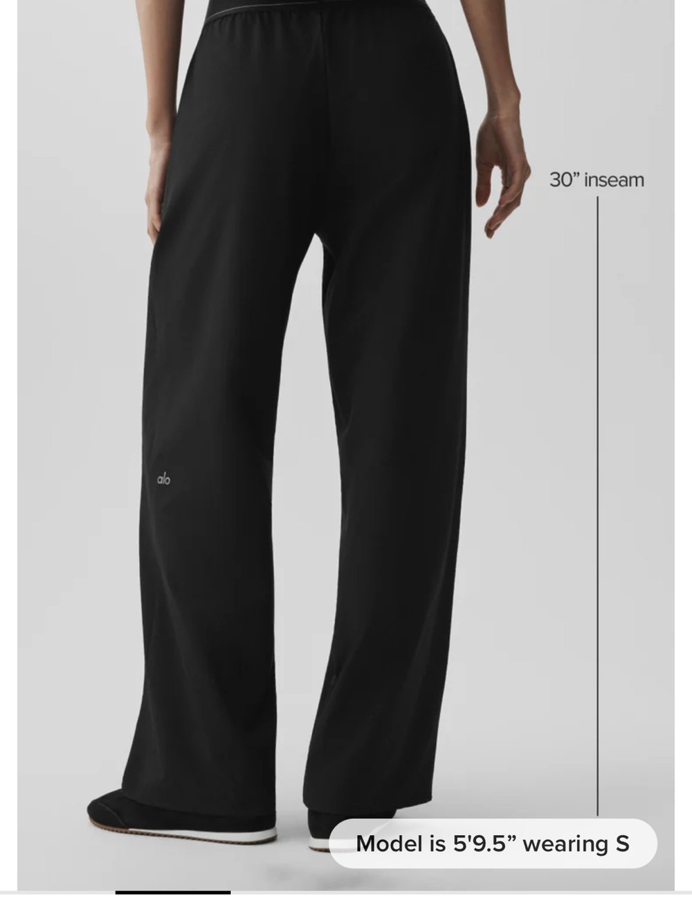 ALO Yoga Black Suit Up Trouser (Long) Tag - Picture 3 of 6
